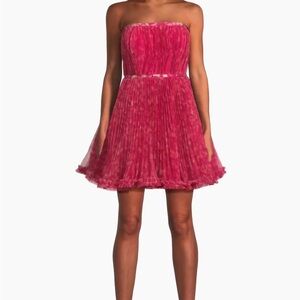 Hutch
Lenzy Pink Tulle Strapless Minidress